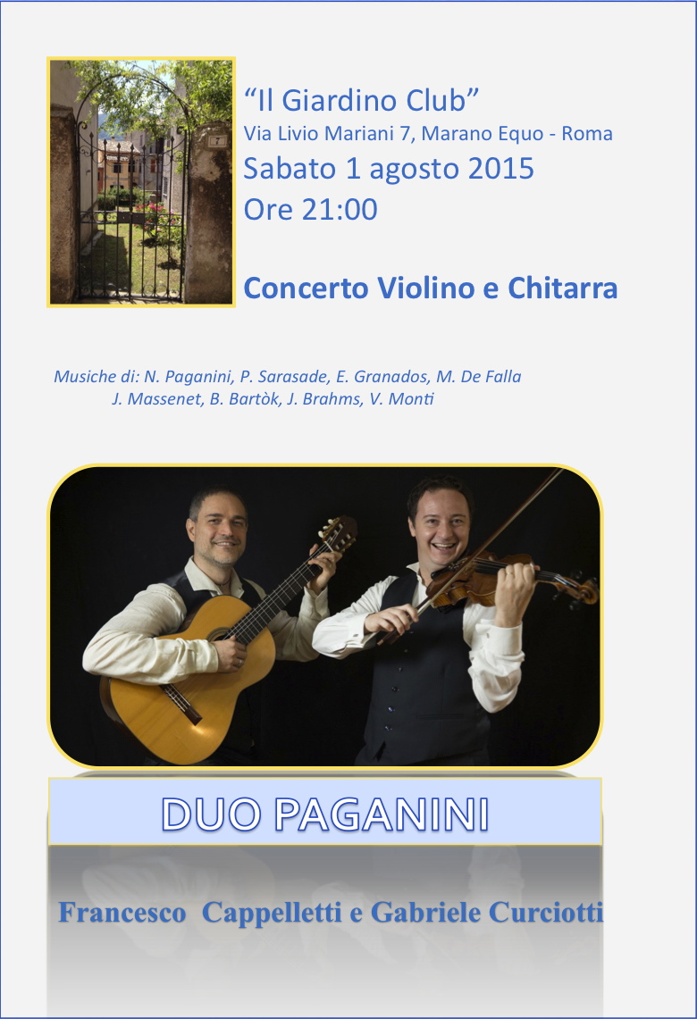 Programma di sala Duo