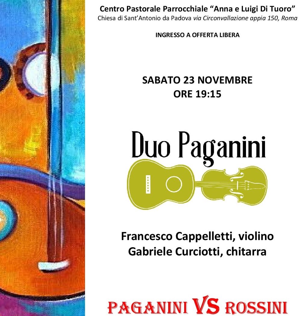 Paganini VS Rossini ad Harmonia Coeli